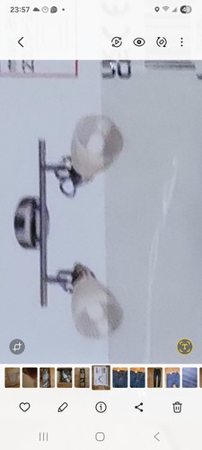 Led 2er strahler - , silber