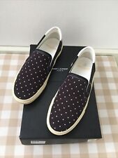 Orig. YSL Saint Laurent Sneaker Gr 38 schwarz mit weißen Sternen NP E 345 w. Neu