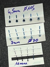 #1171 NOS NEU ORIGINAL CARTIER ZEIGERSATZ ZEIGER HANDS HAND SET GEBLÄUT BLAU