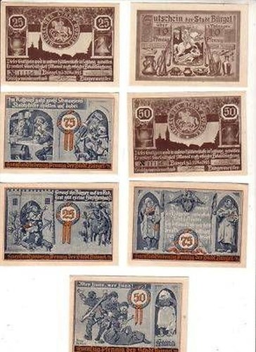Banknoten notgeld stadt - notgeld,