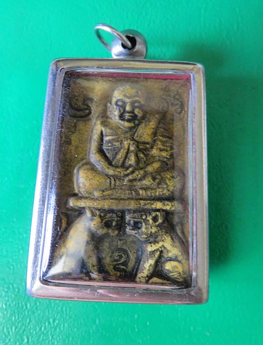 Thailändisches buddha amulett - thailändisches, buddha-amulett