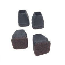 32 Stück MAYZOLOP Stuhlbeinkappen Schwarz 0.75in Schräge Möbel Fußkappen