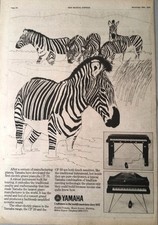 YAMAHA CP-20 KEYBOARD  UK Poster size Press ADVERT 16x12 inches