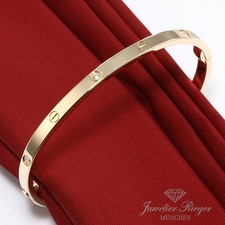 Cartier Armreif Love SM Gelbgold 750 6 Diamanten Größe 19 2020 Gold Damen