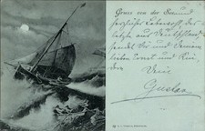 Mondschein Ak Seenotrettung