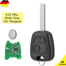 2 Tasten Funk Schlüssel Rohling VA2 für Citroen C1 C2 C3 Peugeot 107 Toyota Aygo