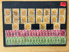 Bund sauber rundgestempelt Posthorn 70, 80 & 90 ff. je 20mal