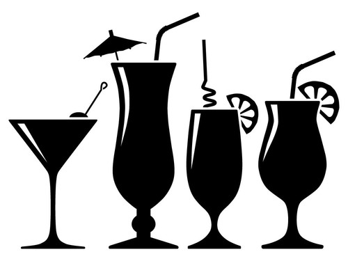 Cocktail aufkleber sticker - aufkleber,
