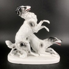 Barsoi Windhund Paar Porzellan