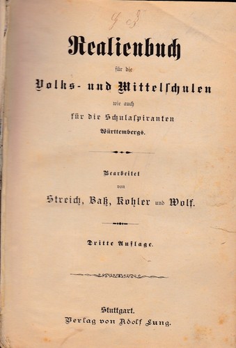 Realienbuch für die volks - für,