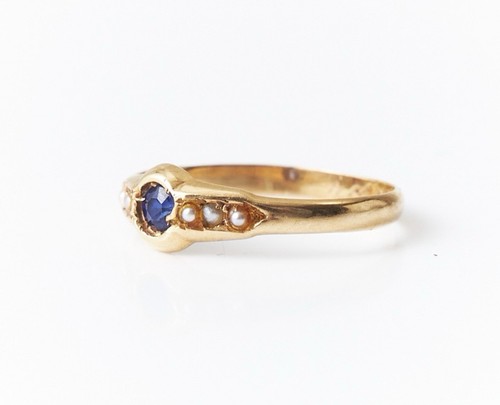 Feiner antiker ring 18 karat - antiker,
