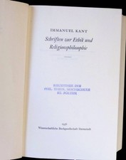 Schriften zur Ethik und