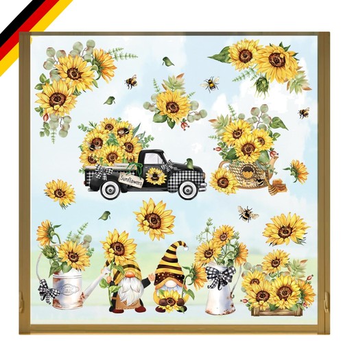 Fensteraufkleber sonnenblume - fensteraufkleber,