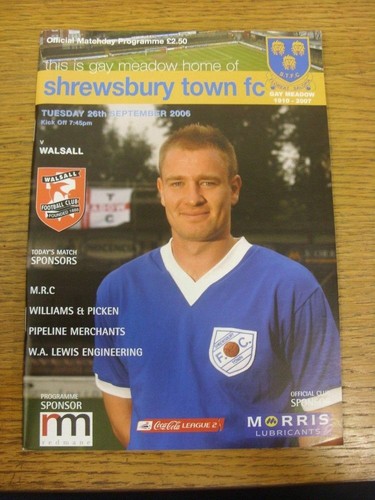 2006 shrewsbury town v - 26/09/2006,