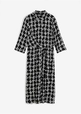 Kleid Gr. 46 Schwarz Weiß