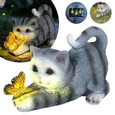 Katzen Statue Solar Katze