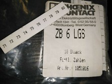 Phoenix Contact Zackband ZB 6  LGS: FORTLAUFENDE ZAHLEN 71-80 Lieferung freiHaus