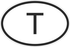 Aufkleber Flagge Oval Code