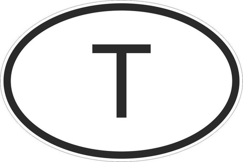Aufkleber flagge oval code - aufkleber,