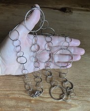 Silber 925 Lange Kette Ringe -