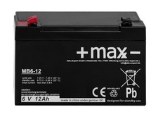 Akku kompatibel 3-FM-12 20HR 3 FM 12 3FM12 6V 12Ah AGM Blei wie 9Ah 9,5Ah 10Ah