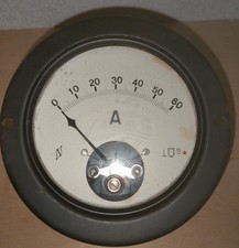 Neuberger Messgerät Einbau Ampermeter 0 - 60A Metall Röhrenverstärker Netzteil