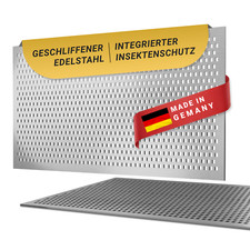 DeinLichtschacht - Edelstahl Lichtschachtabdeckung - Inkl. Insektenschutz