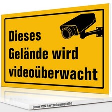 Videoüberwachung Schild 20x30