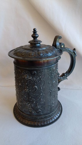 Antik wmf bierkrug versilbert - antik,