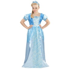 EIS PRINZESSIN KOSTÜM & KRONE KINDER Karneval Schnee Königin Kleid Mädchen 9655