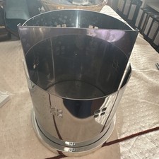 Riesiger Stiftehalter Metall Aufbewahrung Untensilien 2 Fächer Edelstahl