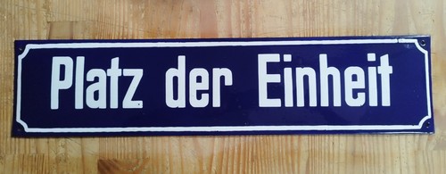 Emaille straßenschild platz - emaille, straßenschild,