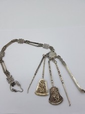 beautiful old chinese export silver chatelaine Silber / silver hallmarked