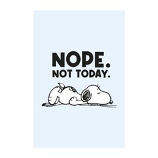 Peanuts Snoopy Nope Not Today Poster 20x30 cm, One size, Weiß