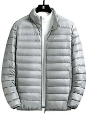 Herren Steppjacke Silbergrau, Gr. XL, Neu