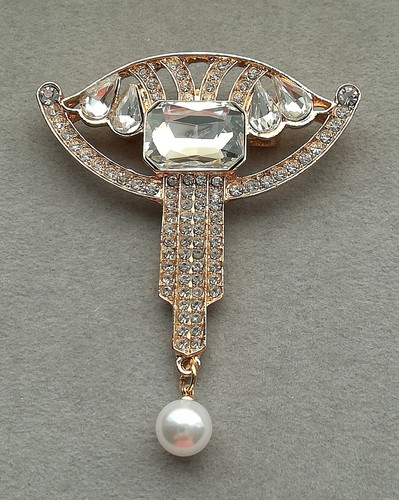 Art deco stil brosche - art,