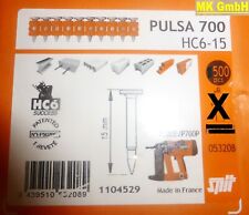 SPIT Zubehör: 500 Nägel HC6-15 für PULSA 700 + 800 + 40 P / E Gasnagler, 15mm