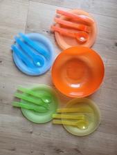 Picknick Kunststoff Geschirr Set 17 Teilig 4 Personen Campinggeschirr