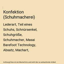 Konfektion [Schuhmacherei]