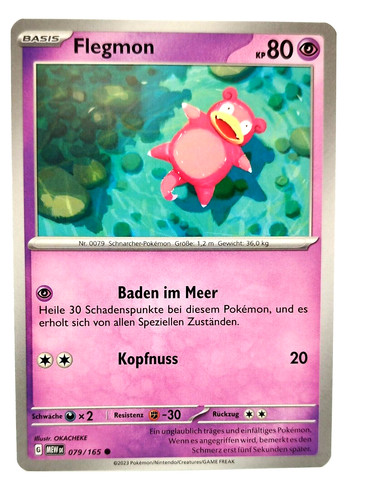 Pokemon karte flegmon 079 - flegmon, 079/165