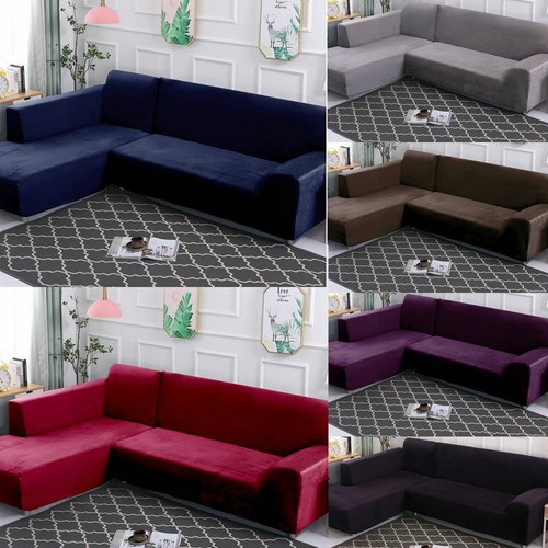 Stretch samt sofahusse - stretch,