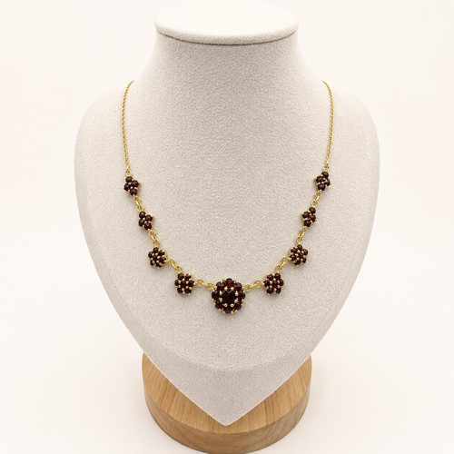 Traumhaftes granatcollier - traumhaftes,