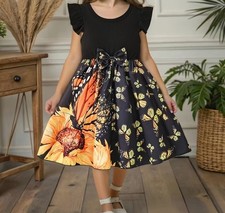 Niedliches Mädchenkleid Schmetterling Gr. 104/110 neu