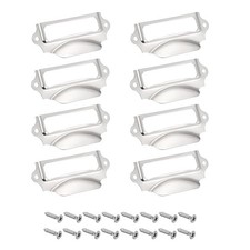 8 Etikettenhalter Griffe Eisen