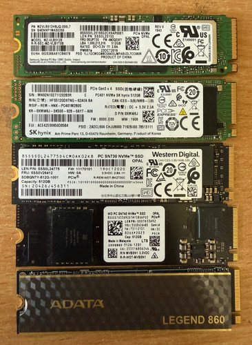 Restposten 512gb 2 nvme - 5, m.2