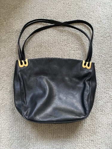 Bally vintage leder handtasche - bally,