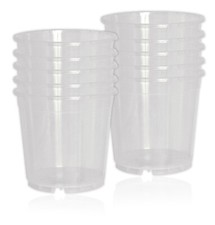 10er Set Geli Orchideentopf transparent klar alle Größen