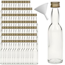 100 Mini Glasflaschen 40 ml
