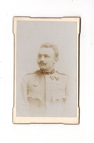 Cdv foto soldat mit - k.u.k.,