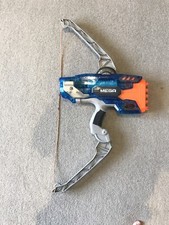 NERF MEGA Sonic Blue THUNDERBOW BOW GUN Darts Spielzeugpistole NSTRIKE ELITE mit 8 Darts